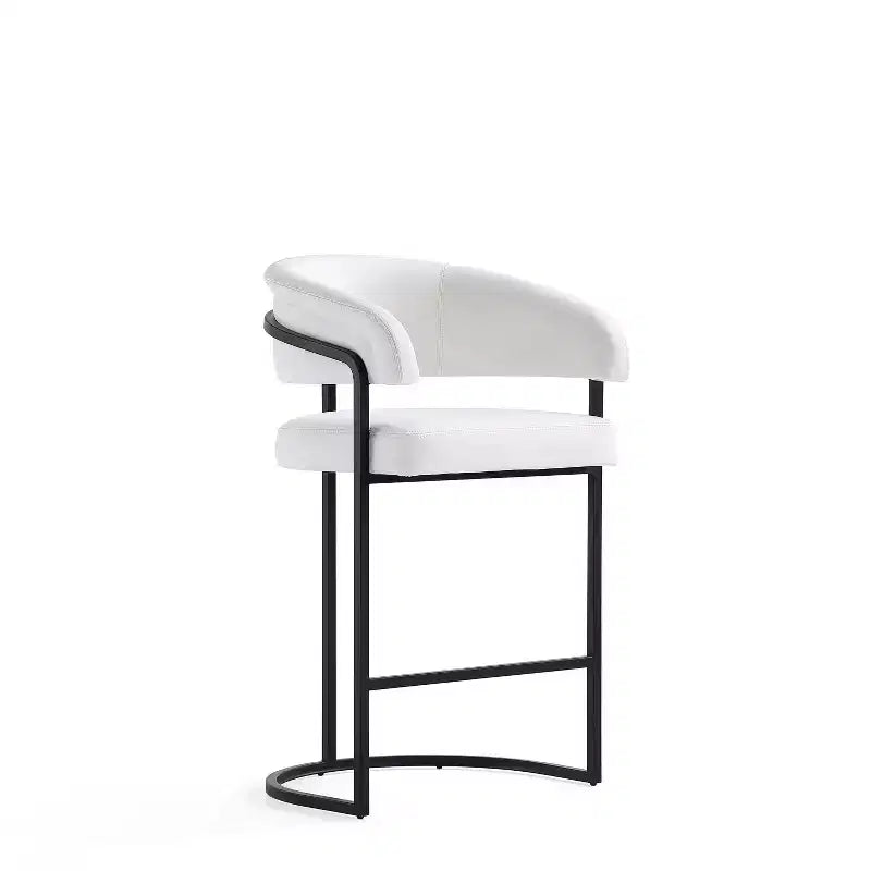 Tabouret de bar à hauteur de comptoir moderne en similicuir