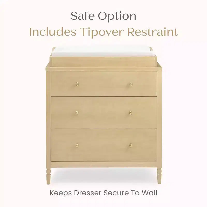 Commode à 3 tiroirs avec plan à langer