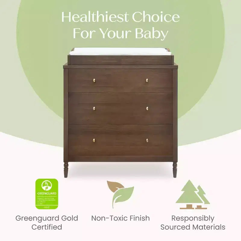 Commode à 3 tiroirs avec plan à langer