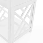 Table d'appoint en bois avec étagère de rangement