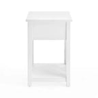 Table d'appoint en bois avec étagère de rangement